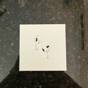 Apple White Wireless Earbuds with Stem Design